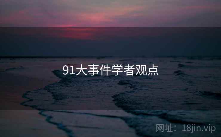 91大事件学者观点