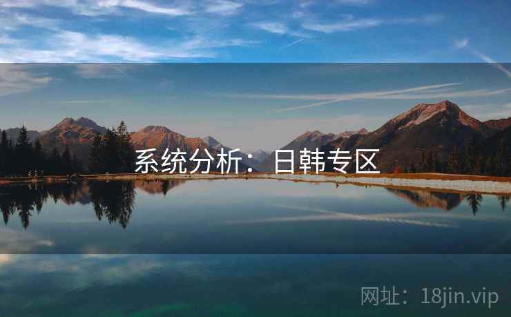 系统分析：日韩专区